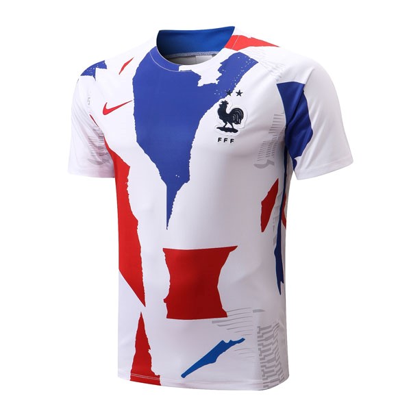 Trainingsshirt Frankreich 2022-23 Weiß Rote